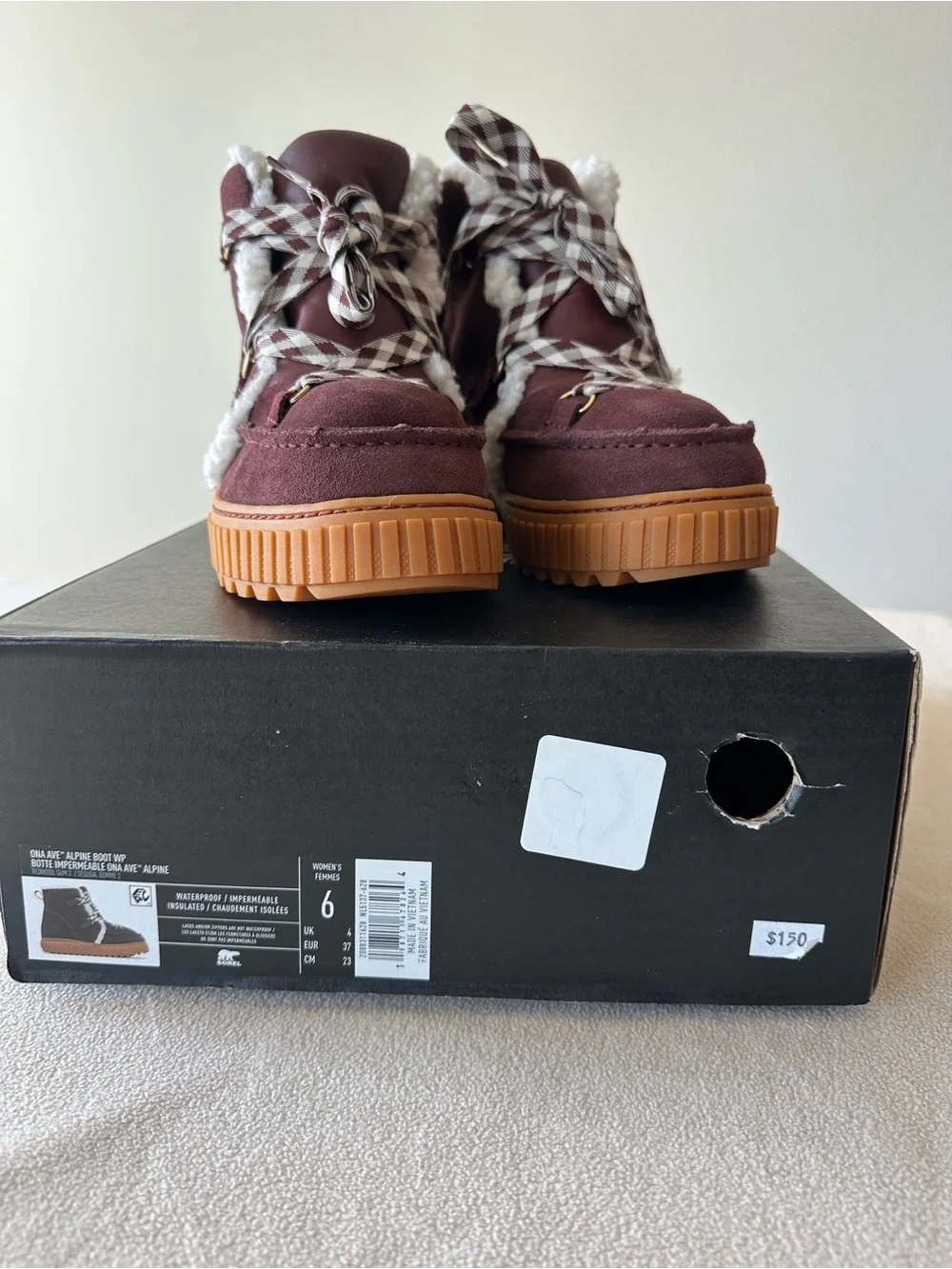 Sorel Ona Ave Alpine Boots Waterproof Insulated Women's Size 6